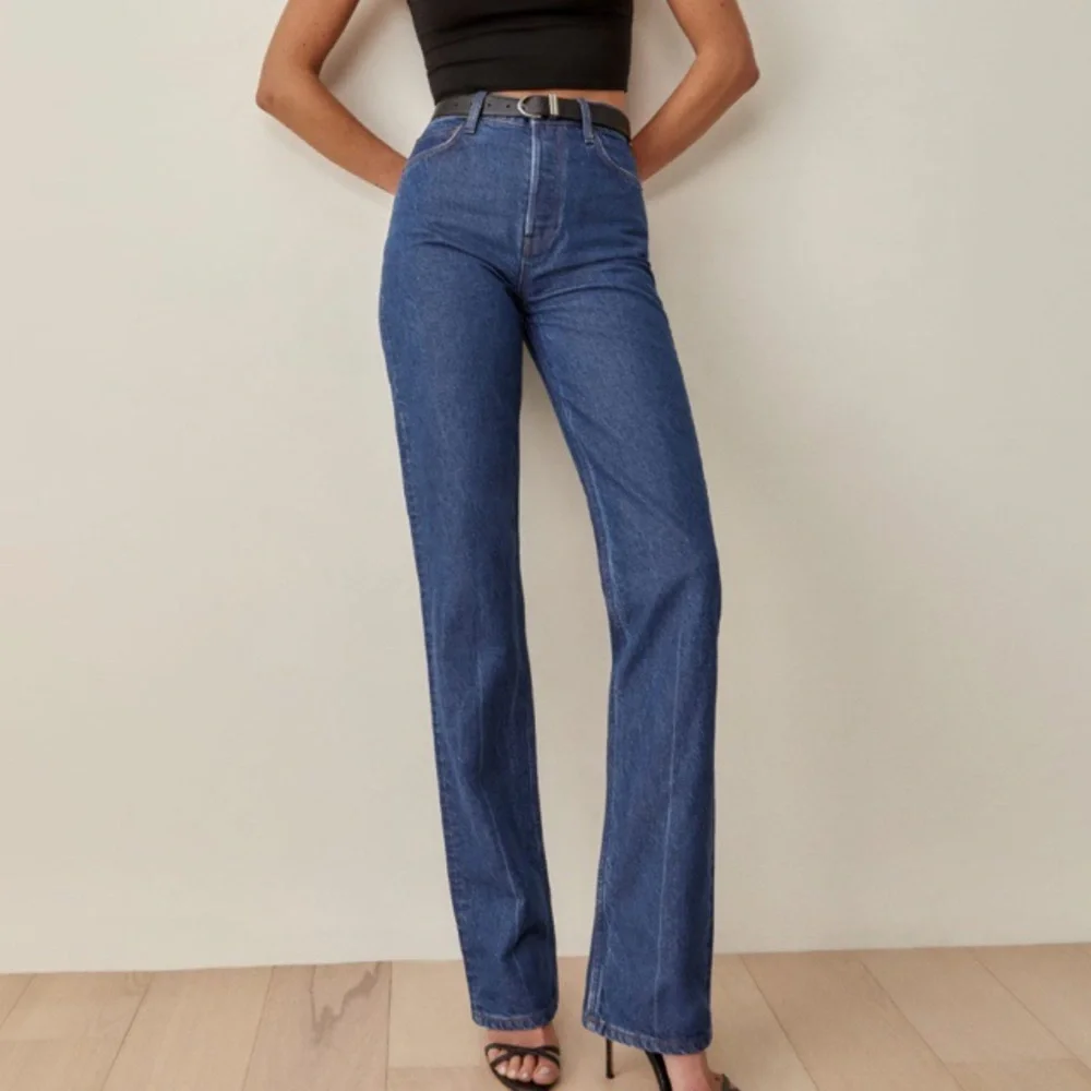 Reformation High Rise Blue Jeans - Picture 1 of 6
